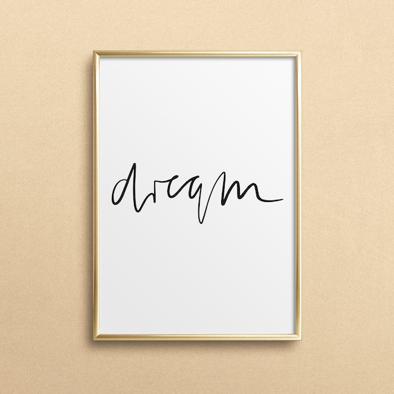 Minimalistic Vision Typography Art Print