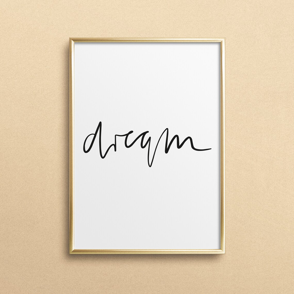 Minimalistic Vision Typography Art Print