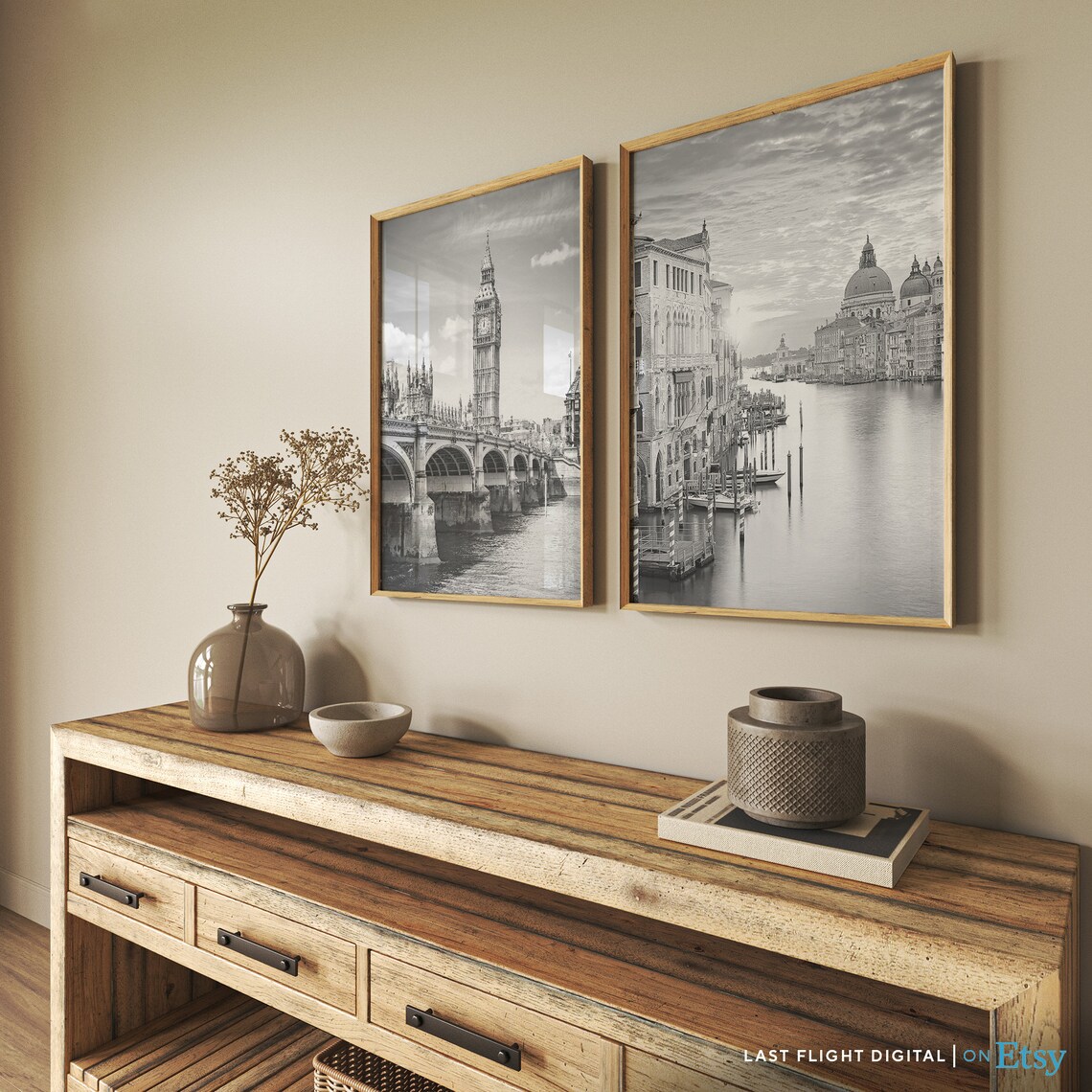 Venice Print Italy Poster Venice Wall Art Venice Poster Black And White Photo Venice Italy Canal Travel Italy Print Print - Image 4