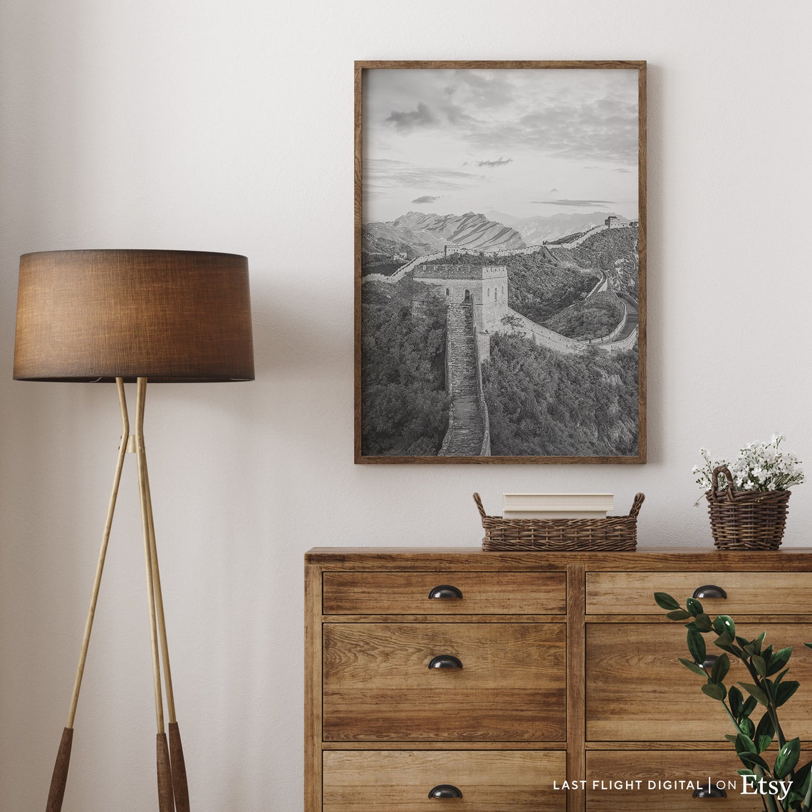 China Great Wall Watchtower Mountain Ridge Ancient Wonder Poster - Image 2