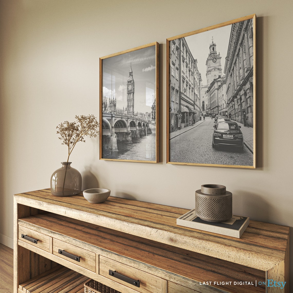 Sweden Print Stockholm Poster Storkyrkan Church Stockholm Cityscape Sweden Poster Stockholm Print Black White Photography Europe - Image 4