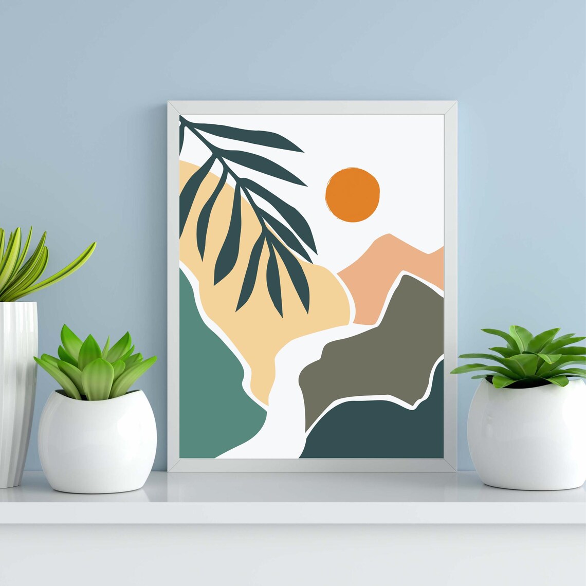 Boho Botanical Wall Art, Minimalist Decor Print - Image 3