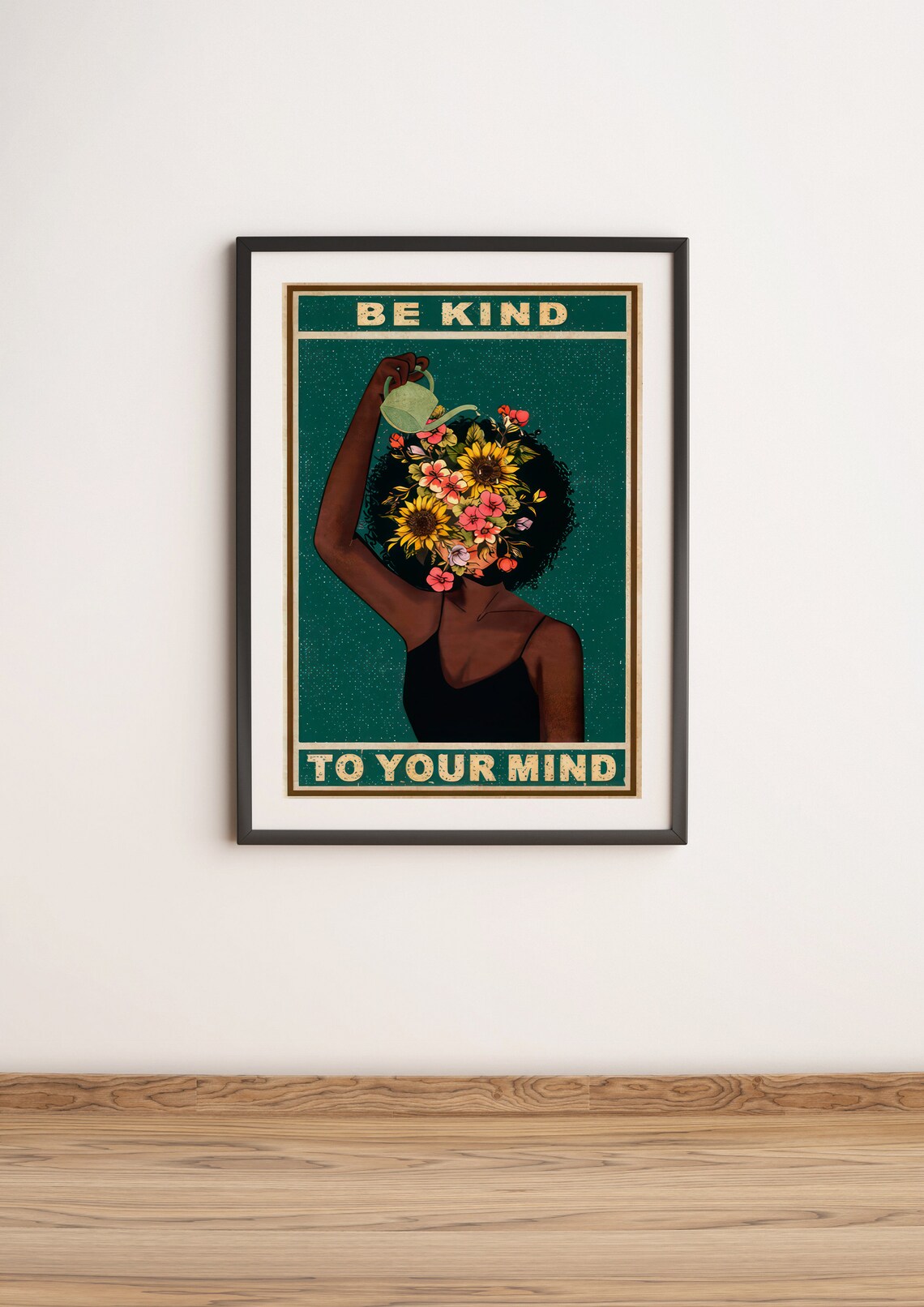 Be Kind To Your Mind Vintage Poster Print - Image 2