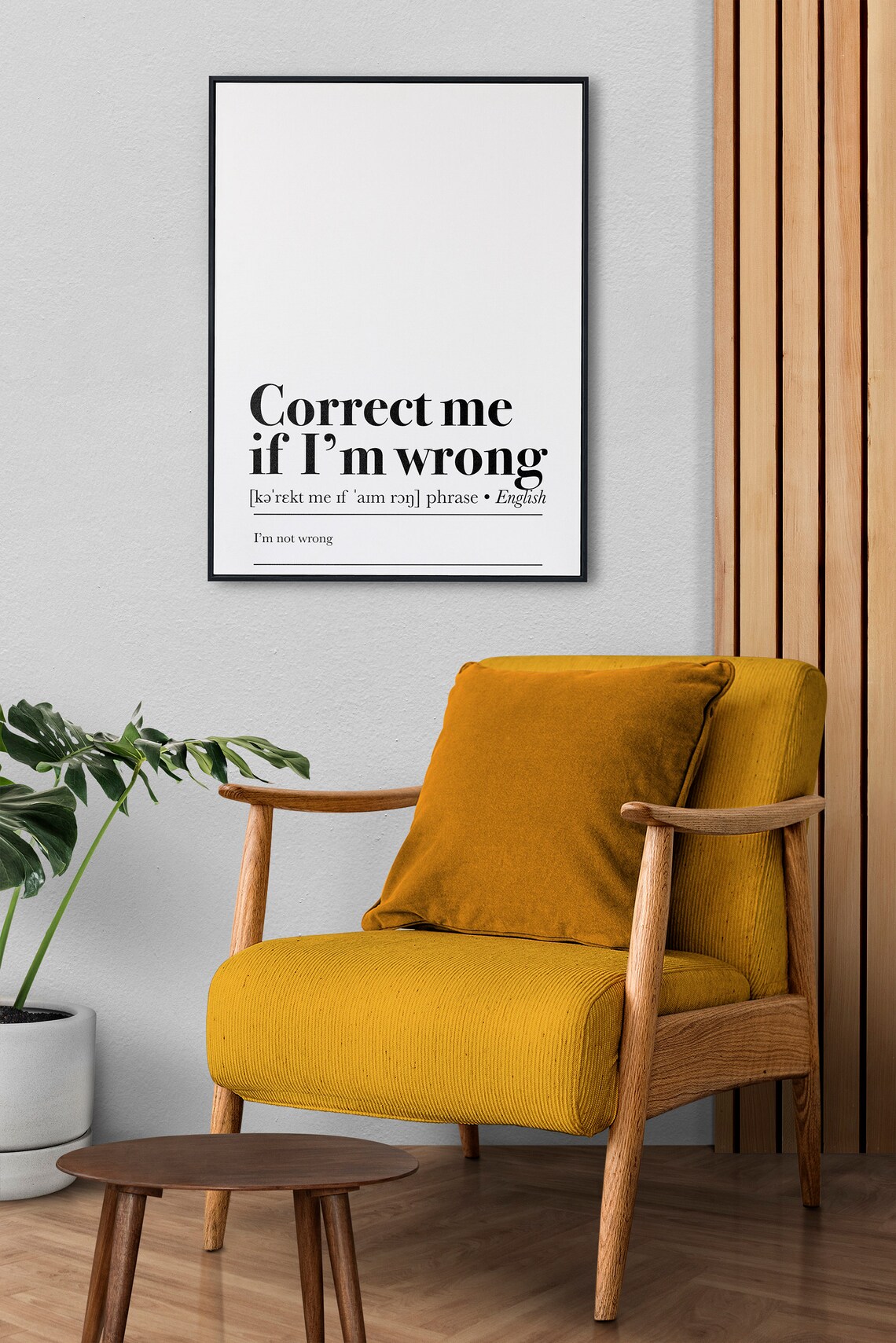 Correct Me If I'm Wrong Definition Art Print - Image 2
