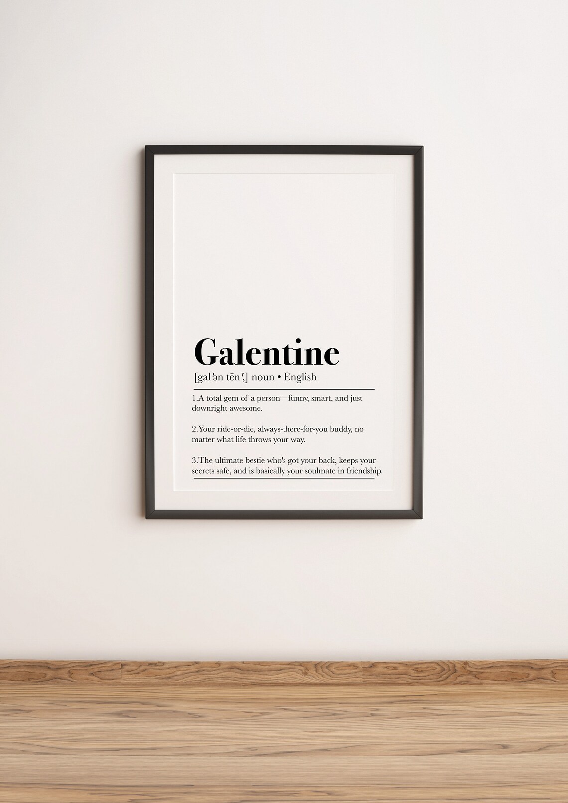 Galentine Definition Art Print, Galentine Day Decor - Image 2