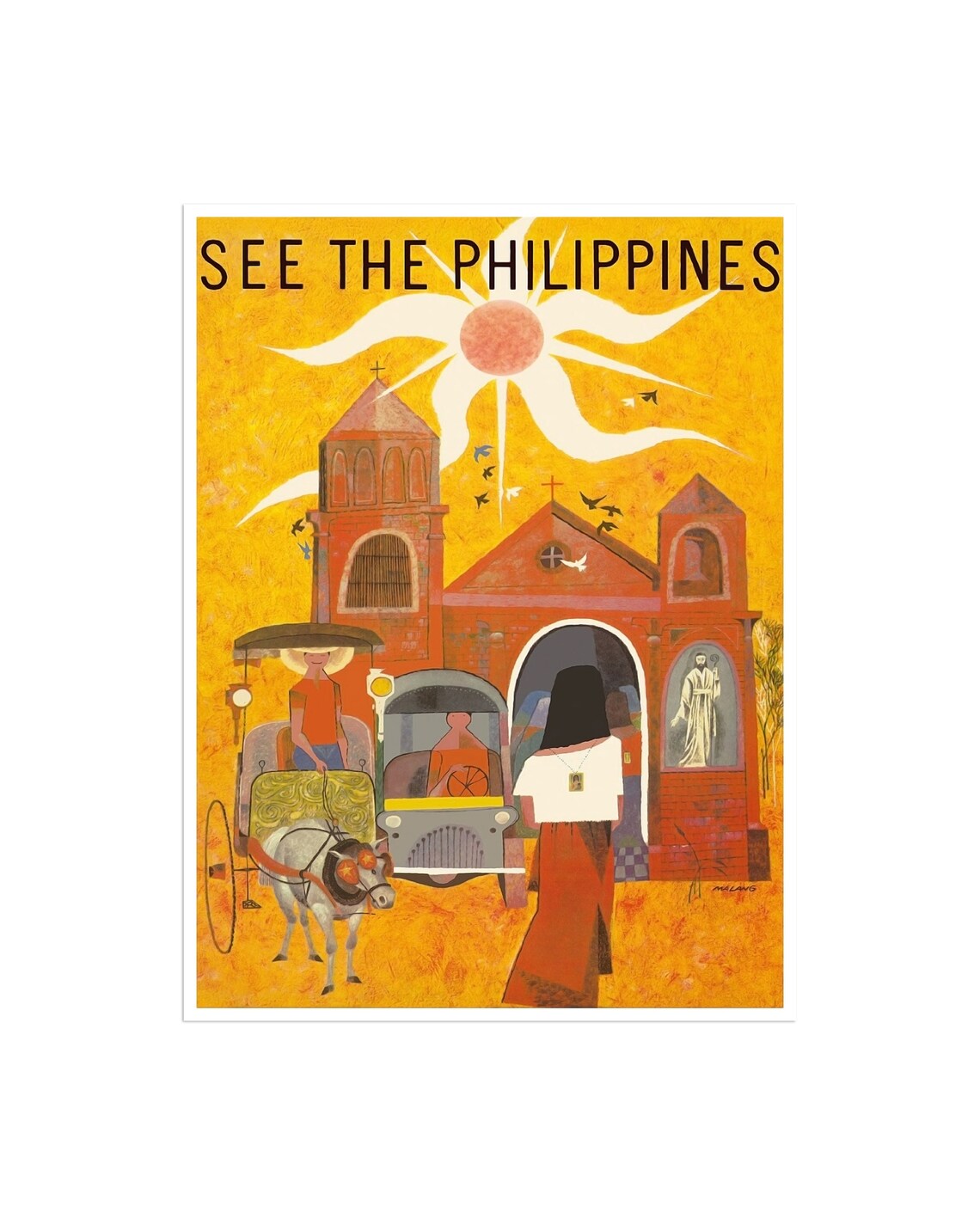 Philippines Travel Poster Art Print, Home Decor