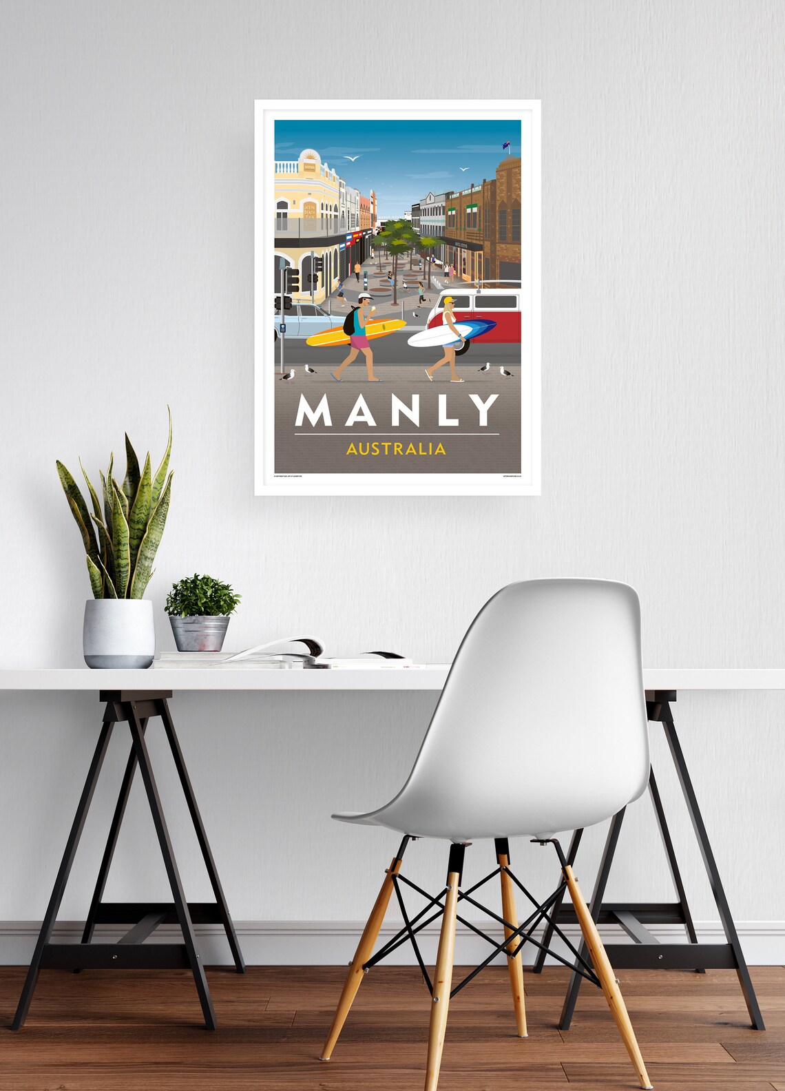 Manly Corso Vintage Travel Poster, Wall Art Print - Image 2