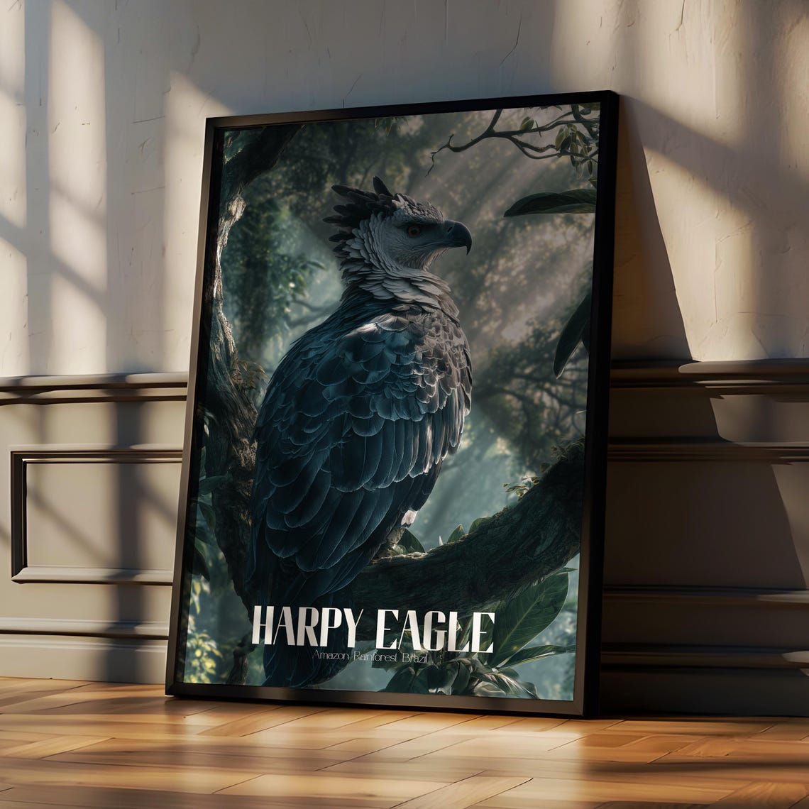 Harpy Eagle Amazon Rainforest Brazil Bird of Prey Art Poster