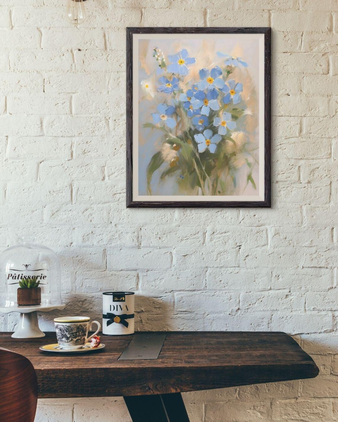 Forget Me Not Impressionism Poster Print - Image 2