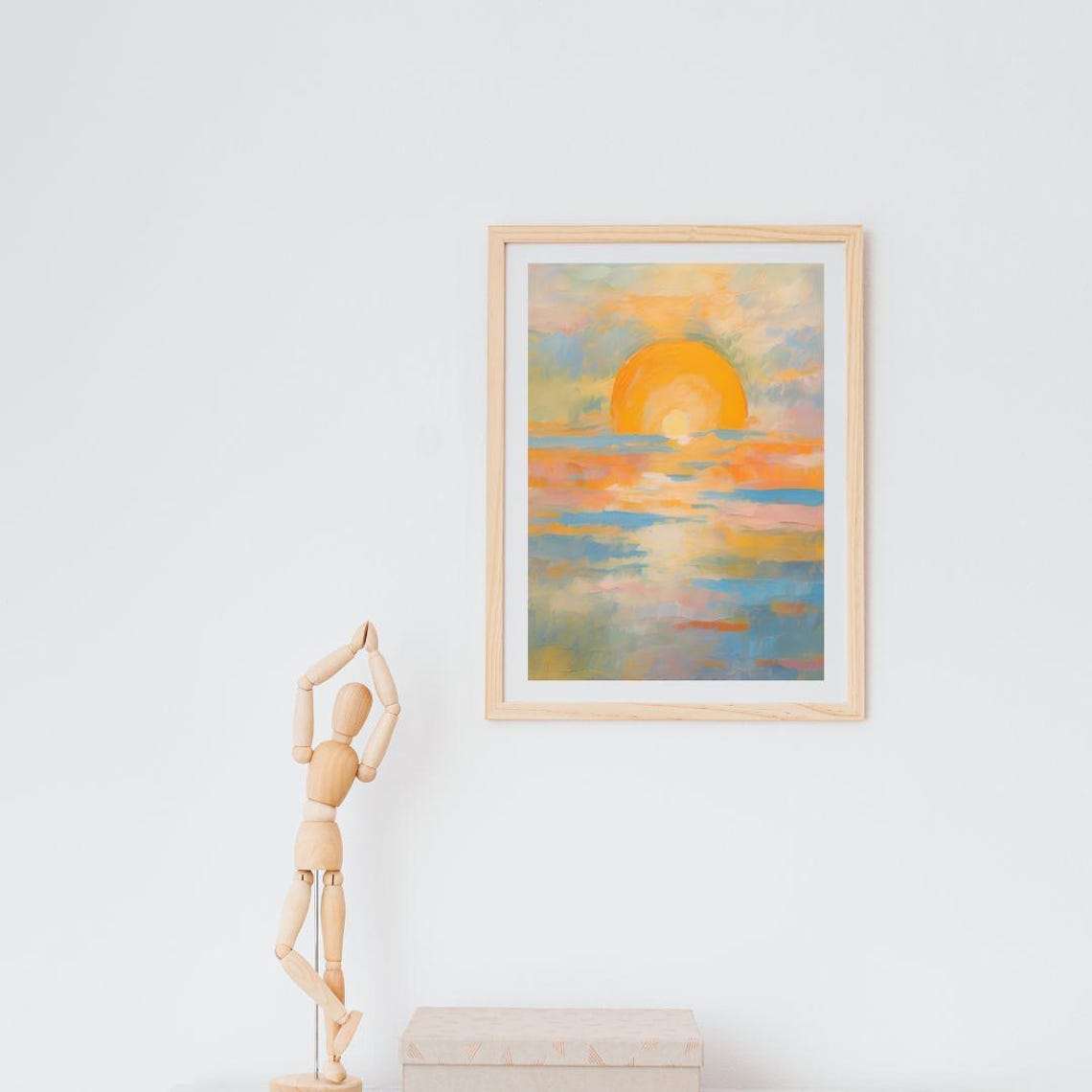 Sunset Art Print Wall Art Art Abstract Wall Art Art Colourful Art Maximalist Minimalistic - Image 3