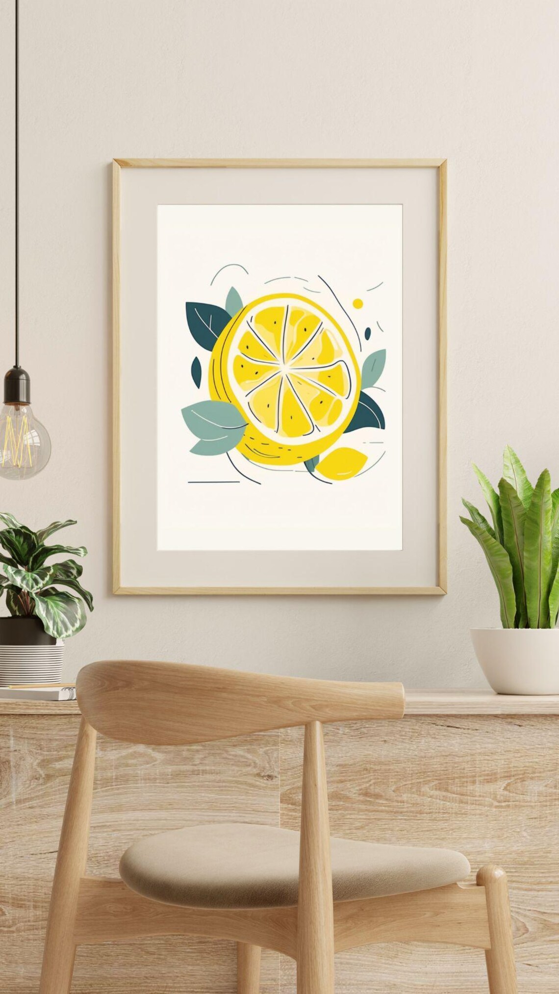 Lemons Print Fruit Market Print Art Abstract Wall Art Art Colourful Art Maximalist Minimalistic - Image 3