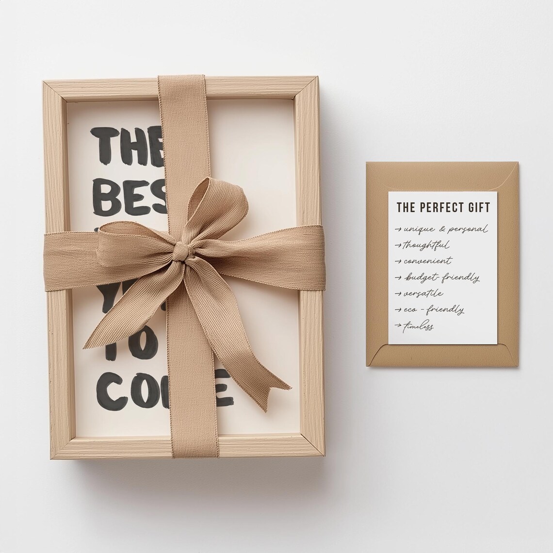 The Best Is Yet to Come Bold Hand Lettered Motivational Quote Art Print - Image 2