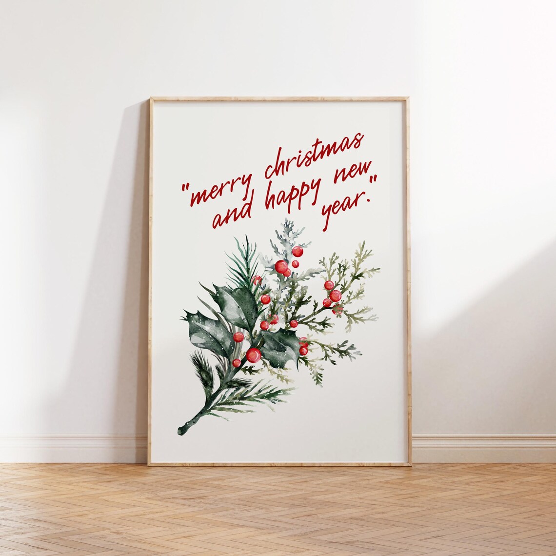 Merry Christmas And Happy New Year Art Print - Image 4