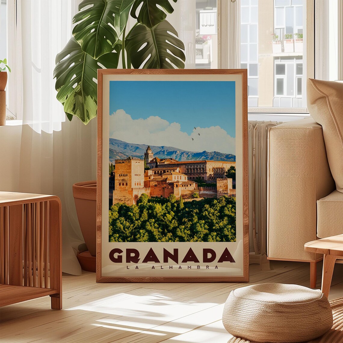 Granada Poster, Spain Vintage Travel Poster