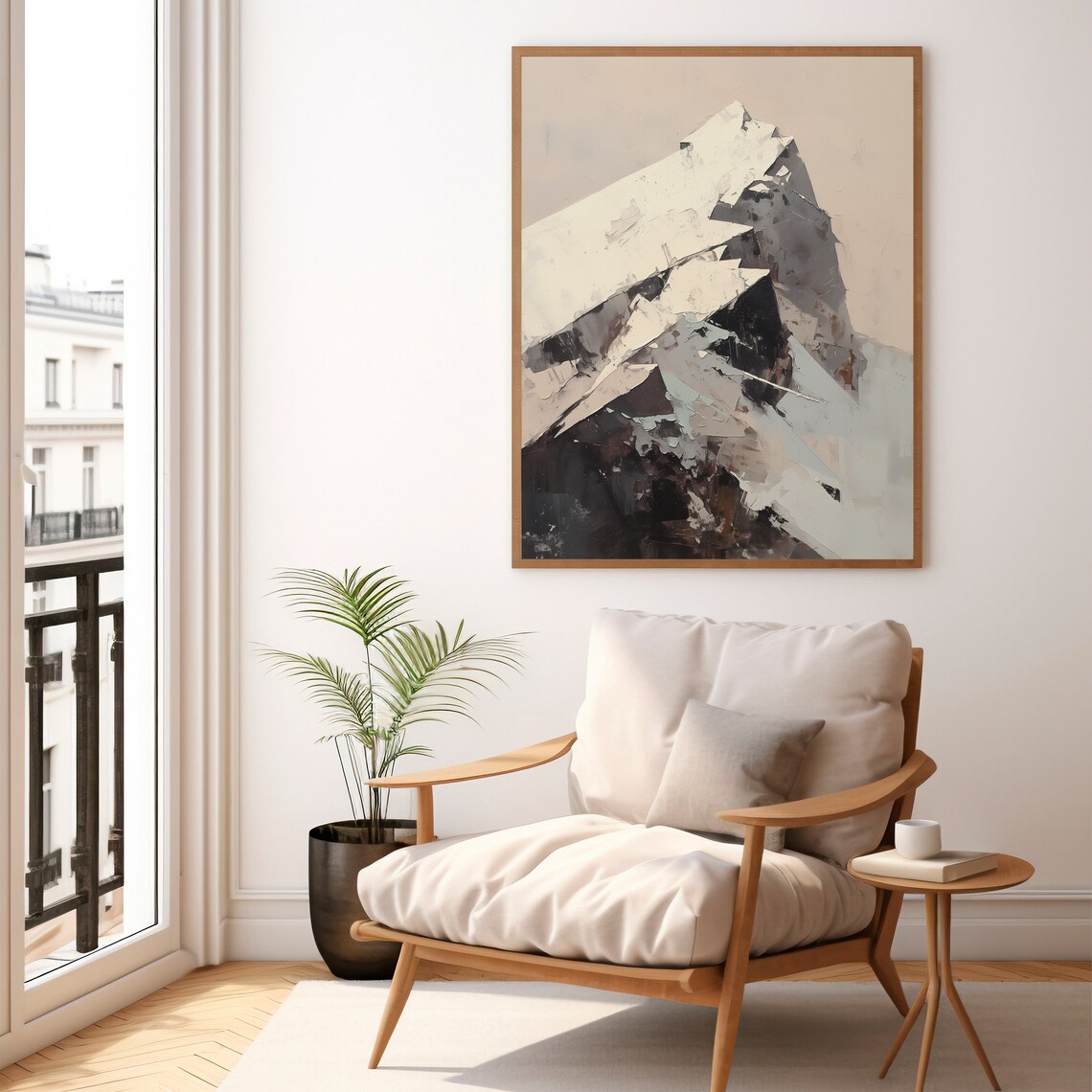 Abstract Mountains, Minimalist Japandi Wall Art - Image 3