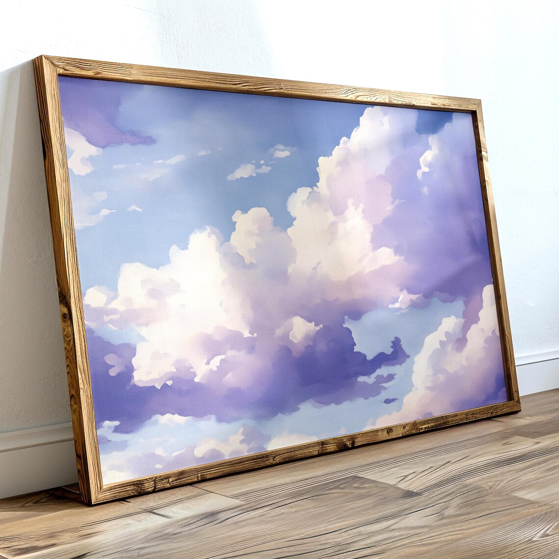 Purple Clouds Painting, Coquette Girls Room Decor - Image 2