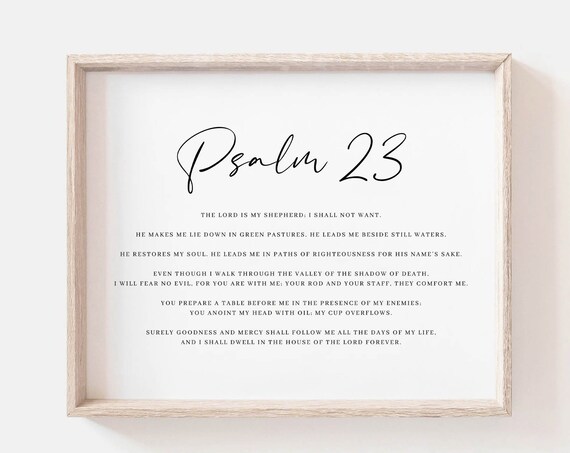 Psalm 23 The Lord Is My Shepherd Art Print