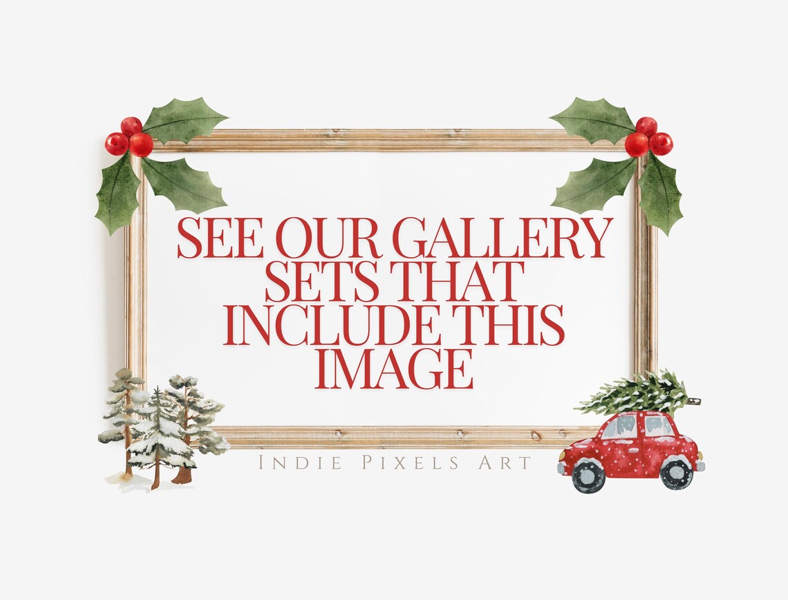 Vintage Woman Decorating Christmas Tree Antique Oil Painting Poster - Image 2