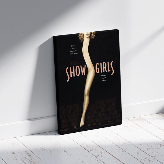 Showgirls 1995 Iconic Movie Dancer Leg Gold Classic Film Poster