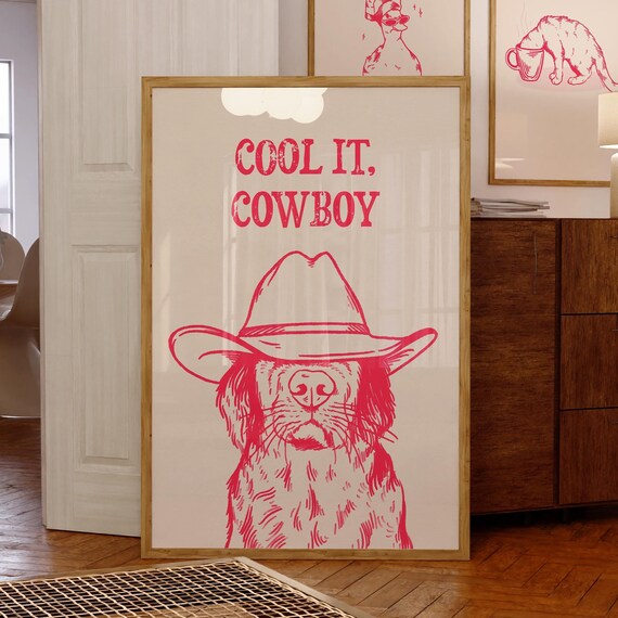 Cool Cowboy Travel Poster