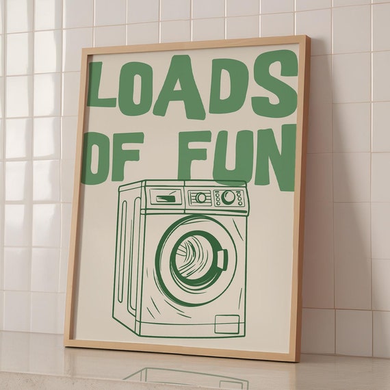 Minimalist Laundry Room Funny Quote Art Print