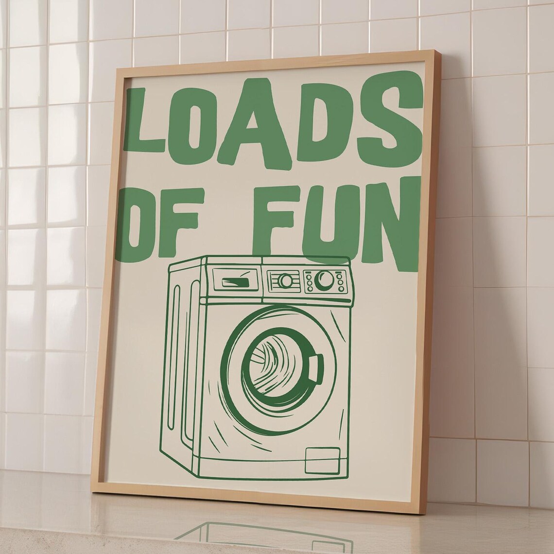 Minimalist Laundry Room Funny Quote Art Print