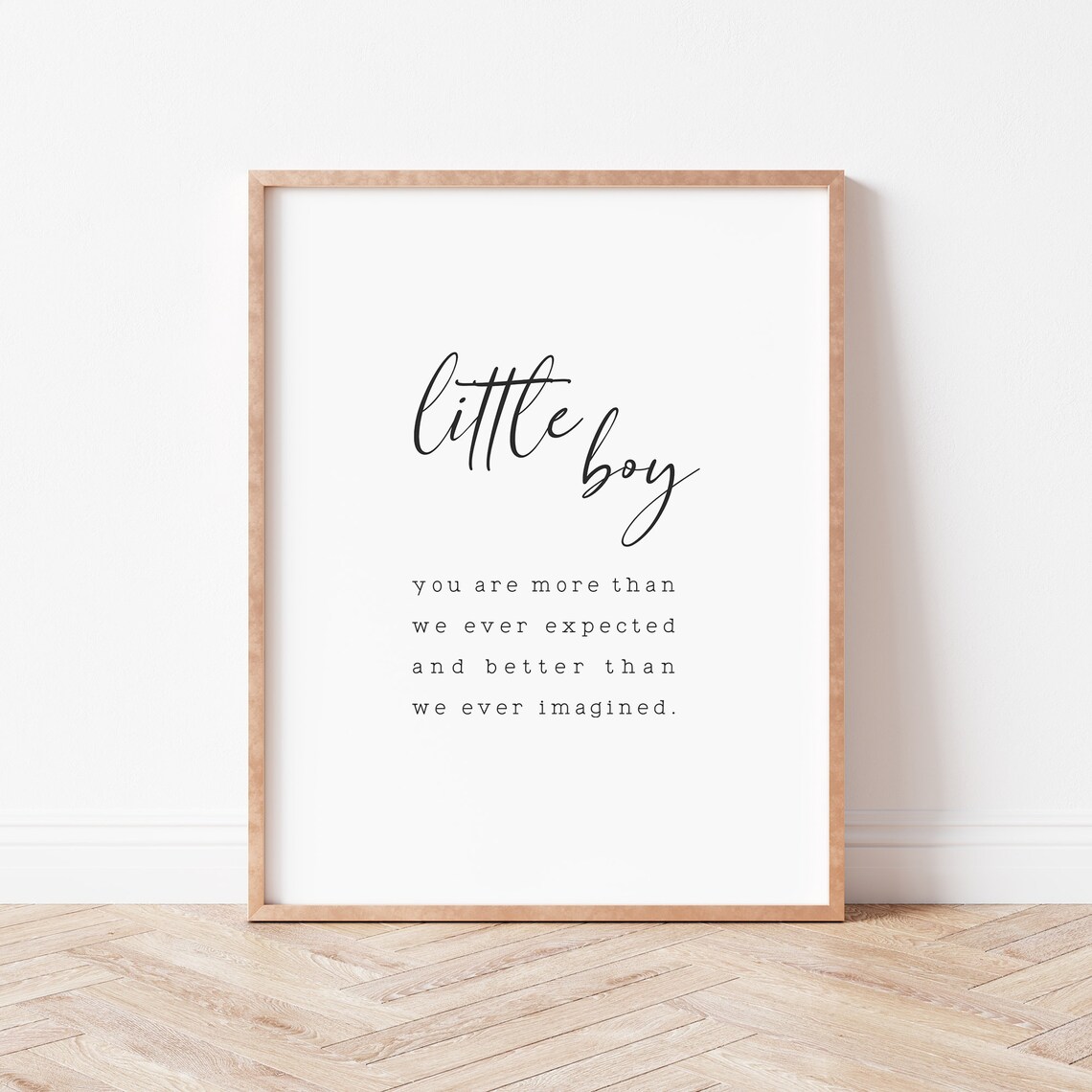 Nursery Quote Print for Baby Boy Room, Gift