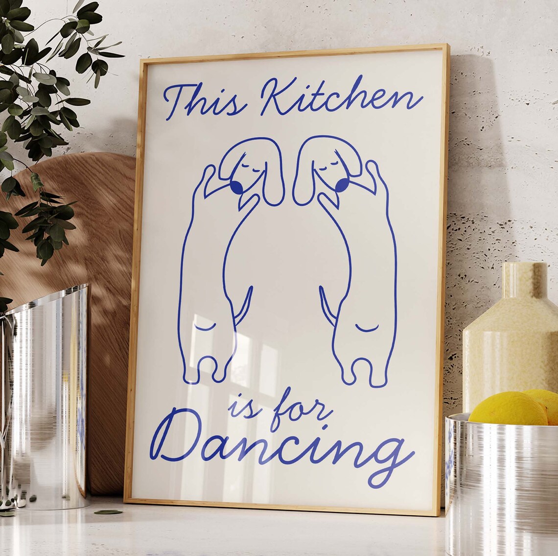 This Kitchen Is For Dancing Dog Lover Poster - Image 4