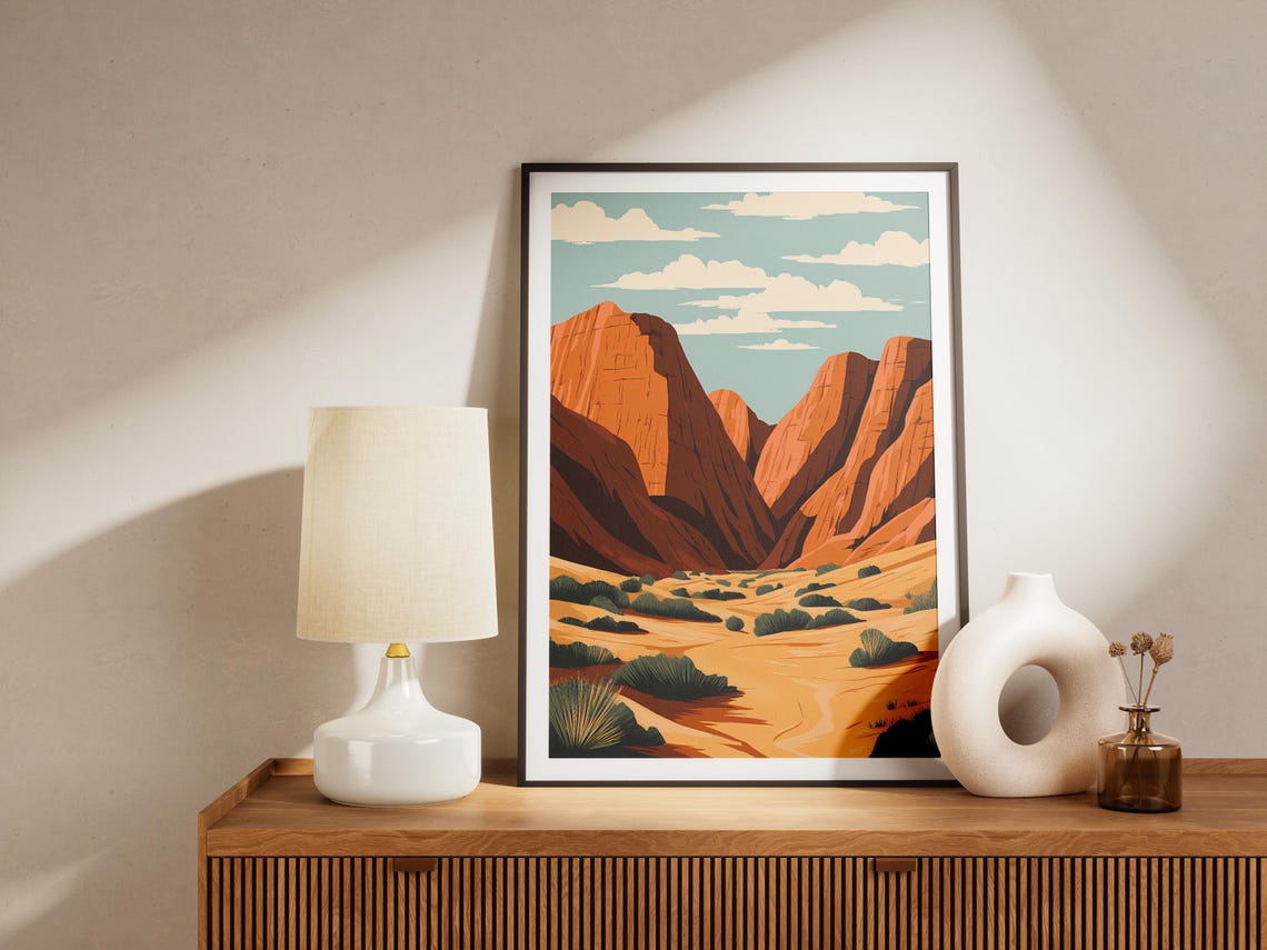 Bungle Range Australia Red Rock Domes Desert Landscape Poster - Image 4