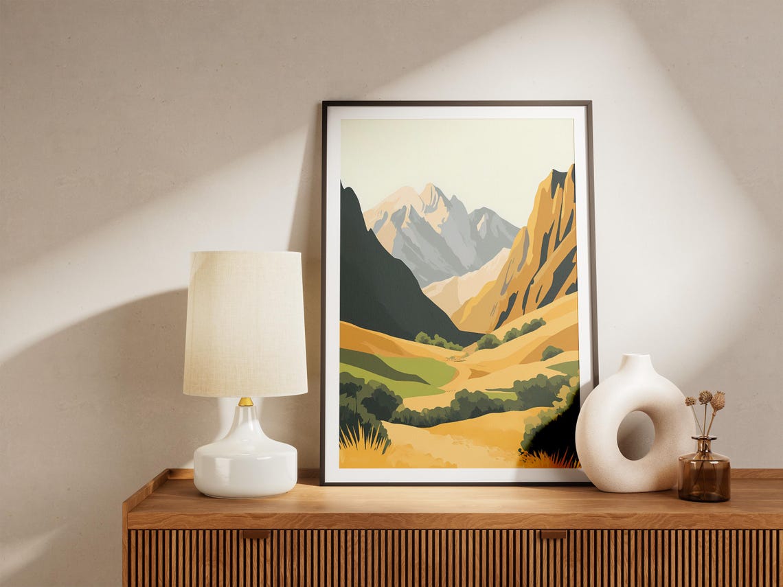 Dasht-e Lut Desert Iran Golden Valley Rocky Mountains Poster - Image 5