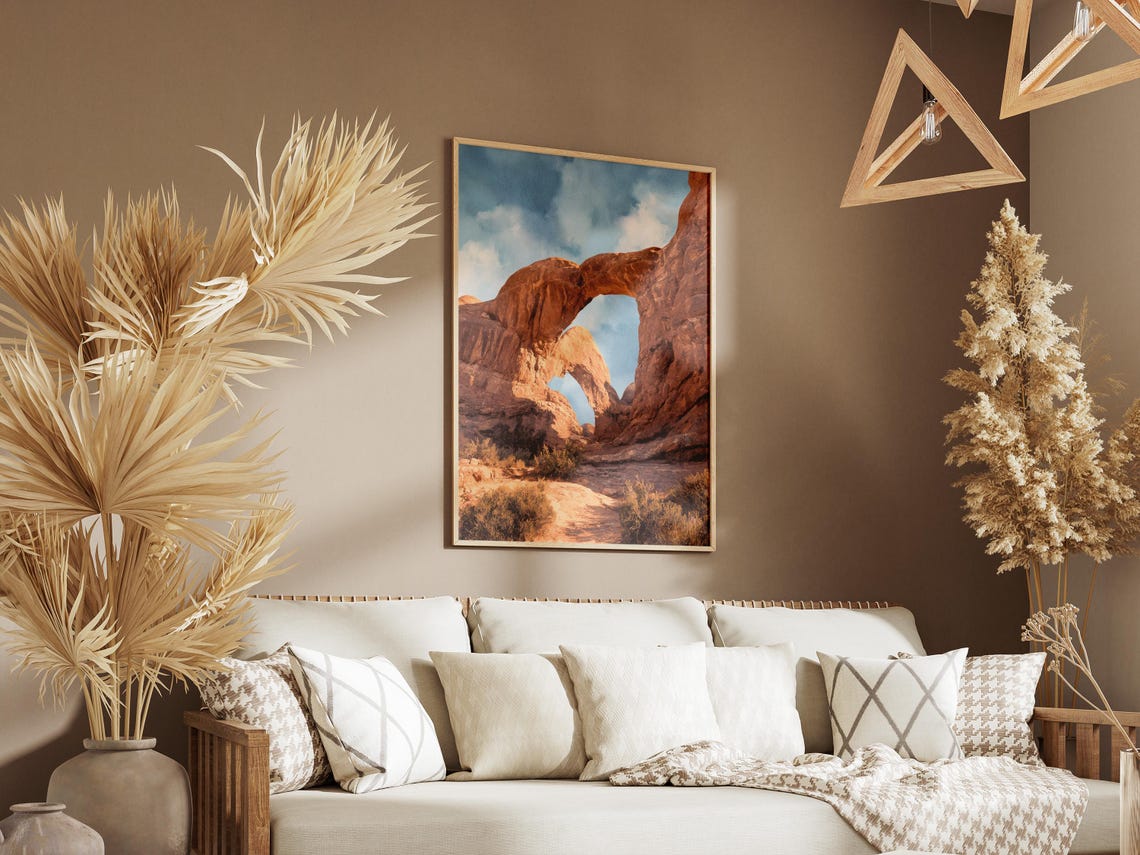 Arches National Park Utah Double Arch Sandstone Desert Poster - Image 3