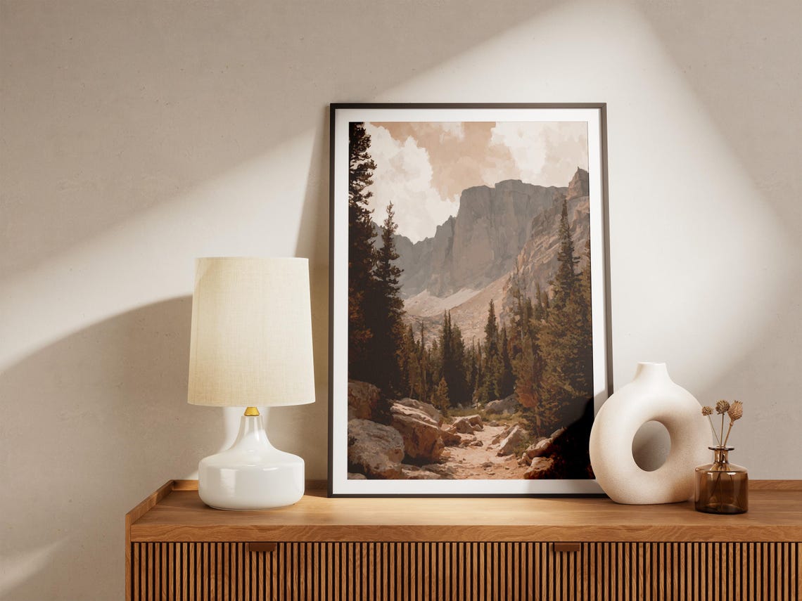 Great Basin National Park Mountain Trail Pine Forest Art Poster - Image 4