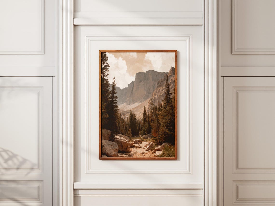 Great Basin National Park Mountain Trail Pine Forest Art Poster - Image 2