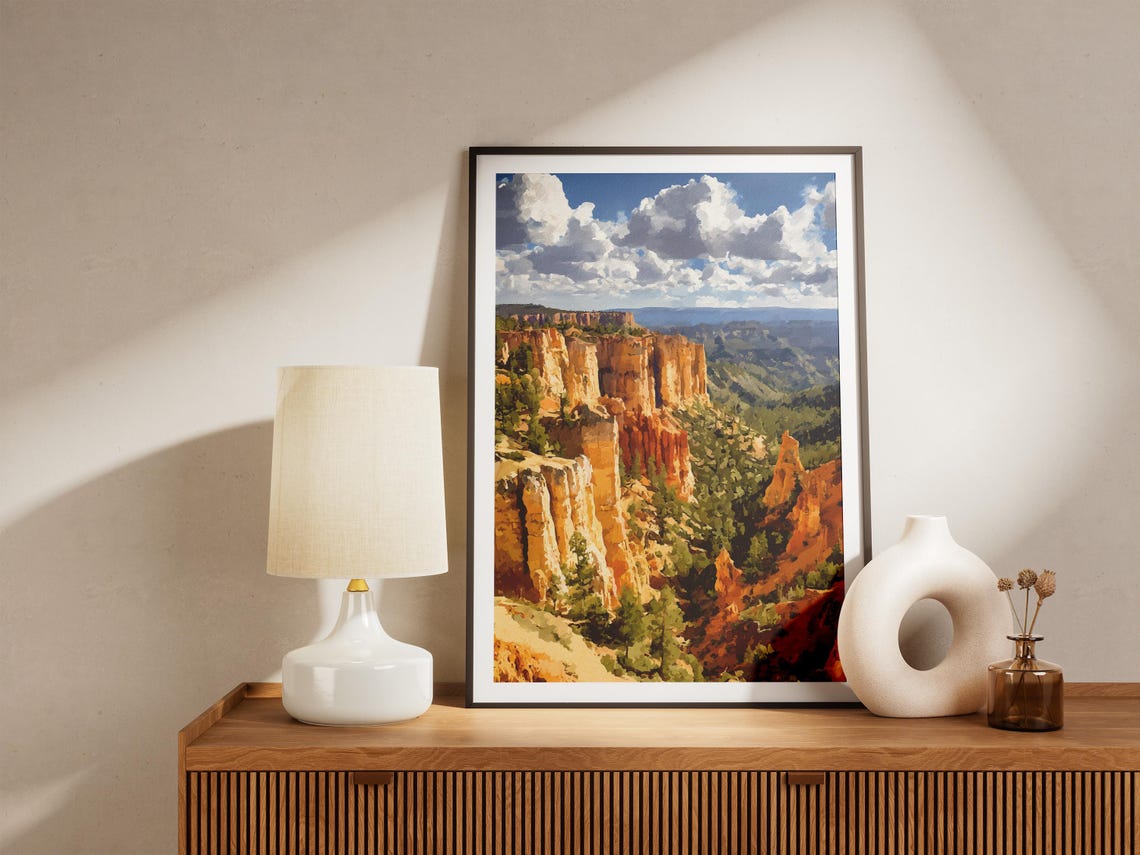 Bryce Canyon National Park Utah Orange Hoodoos Amphitheater Poster - Image 4