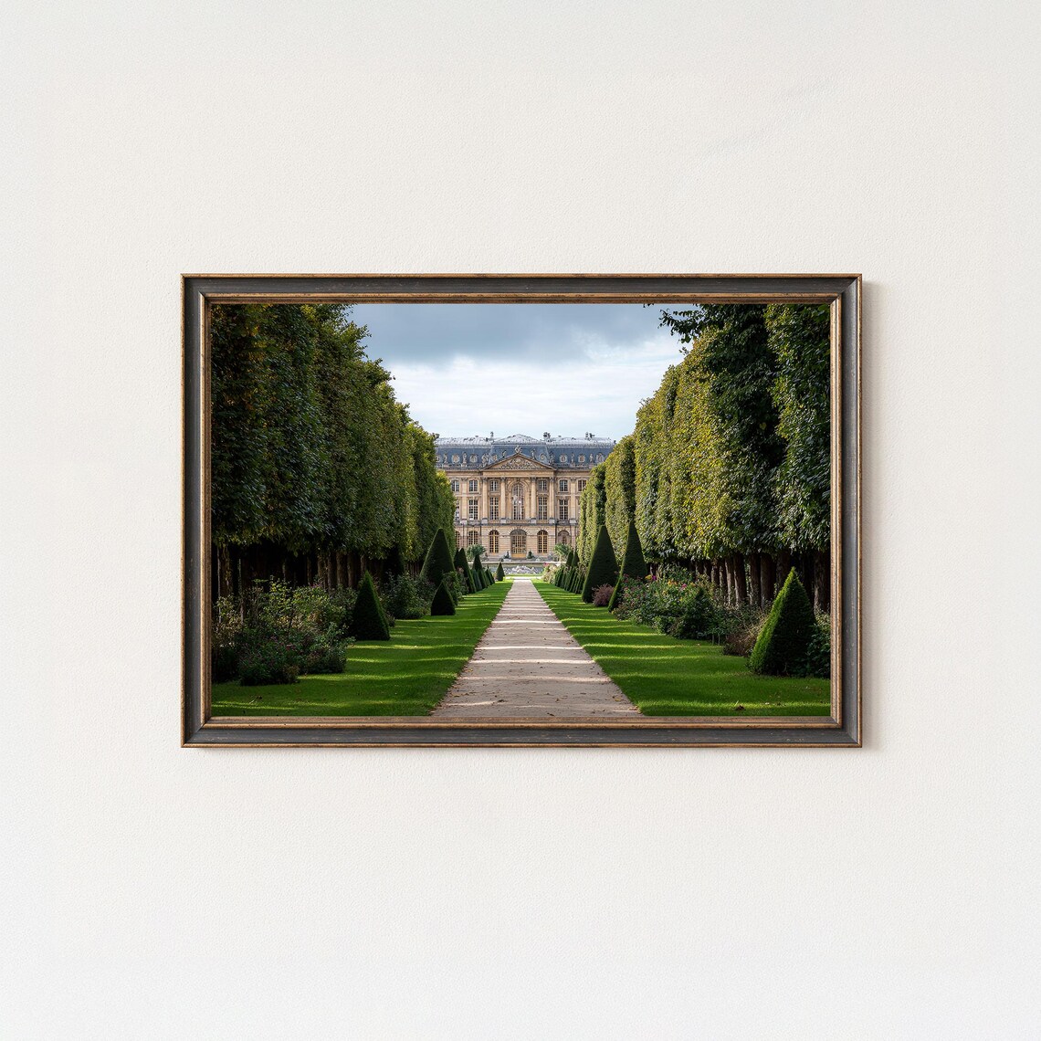 Versailles Palace Gardens Grand Tree Lined Pathway France Poster