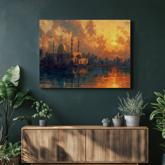 Iraq Canvas Wall Art Rich Nostalgic Beauty Of Babylon And Traditional Iraqi Elements Home Decor Gift For Bedroom Inexpensive