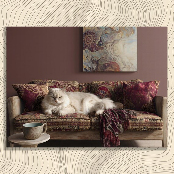 Abstract Marble Swirl Canvas Wall Art Fluid Pour Painting With Gold Veins Cosmic Mandala Organic Shapes Neutral Beige