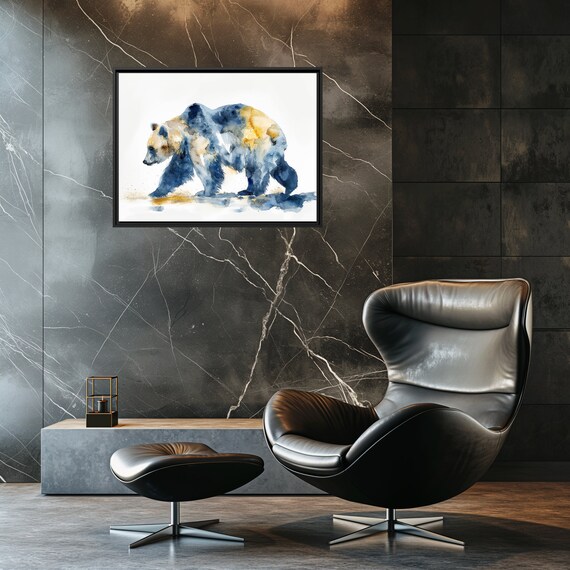Bear Canvas Wall Art Stunning Wildlife Print For Nature Lovers Home Decoration Bold Innovative Business Frame Retro Medium Aquarelle