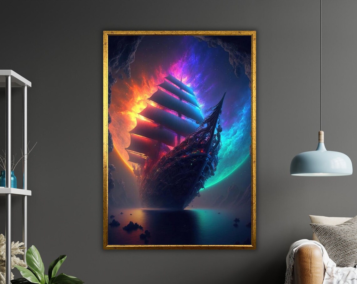Ocean Majesty Art Ready To Hang Framed Print Nautical Decor Wall Art