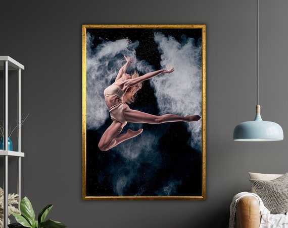 Woman Dancing Ballet Ballet Artwork Ballerina Wall Art Ballet Lover Gift Dance Studio Decor