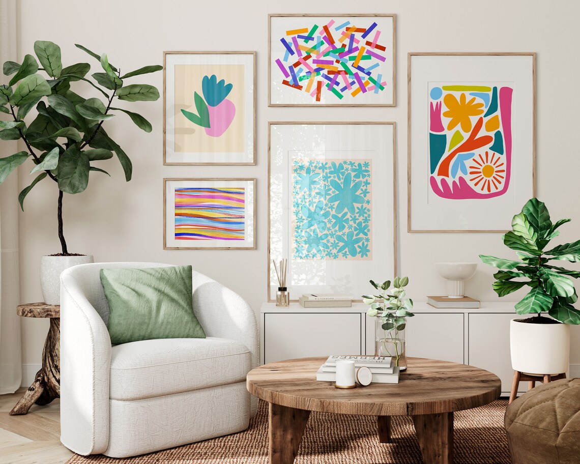 Dopamine Decor Colorful Gallery Wall Art Print