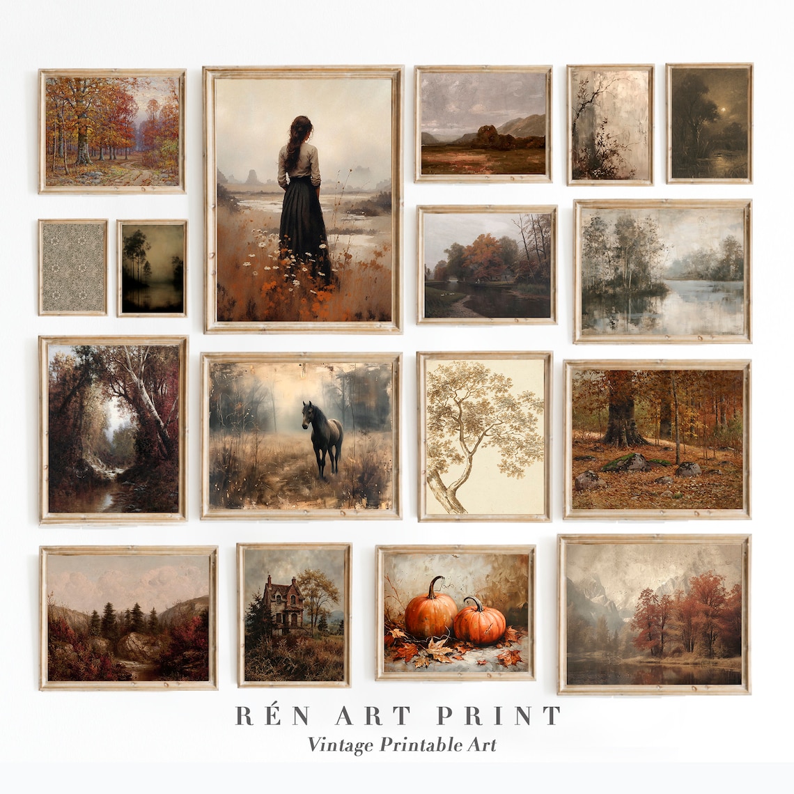 Vintage Fall Gallery Wall Set, Farmhouse Art Print - Image 3