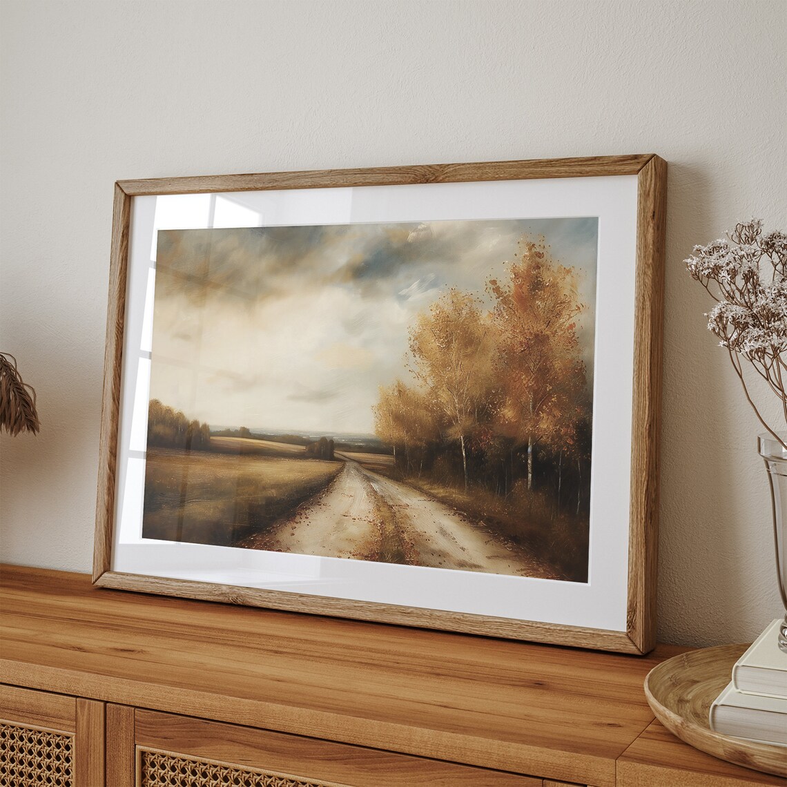 Country Autumn Vintage Farmhouse Art Print - Image 2
