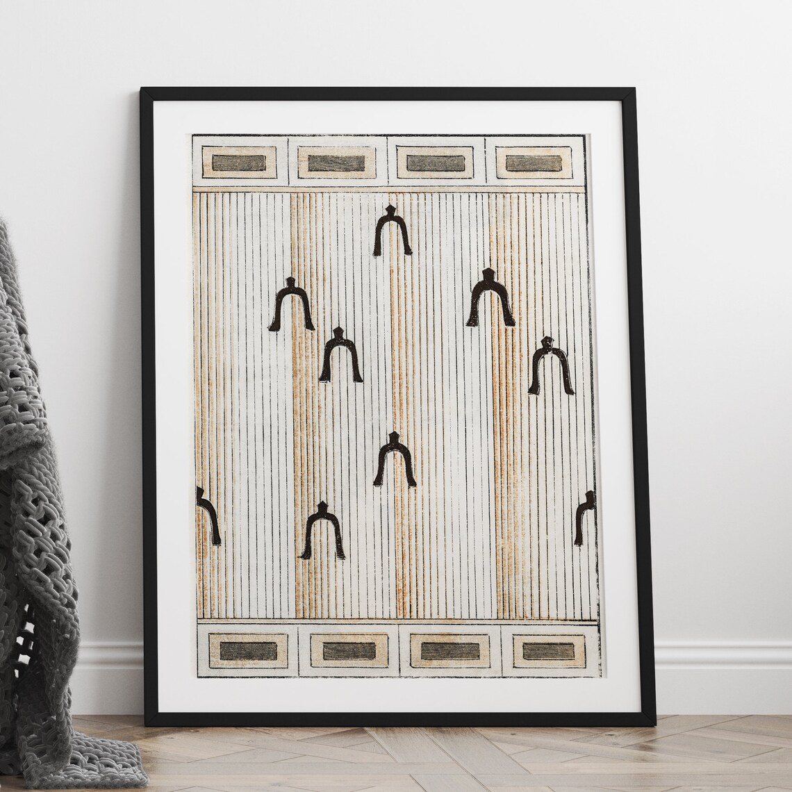 Japanese Wabi Sabi Woodblock Art Print, Japandi - Image 2