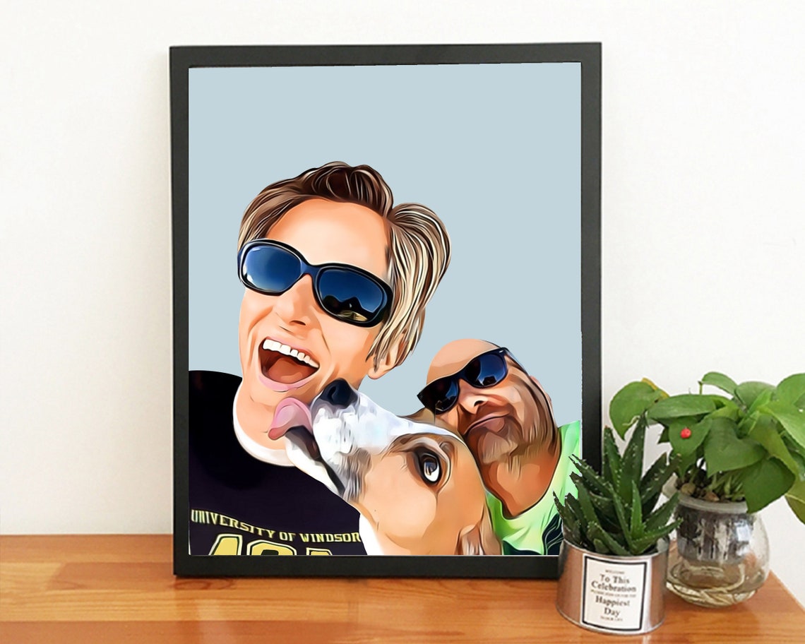 Joyful Mother Lifting Her Laughing Son Cartoon Pop Art Family Poster - Image 5