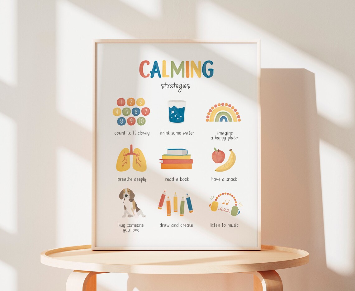 Calming Strategies Therapy Office Art Print - Image 3