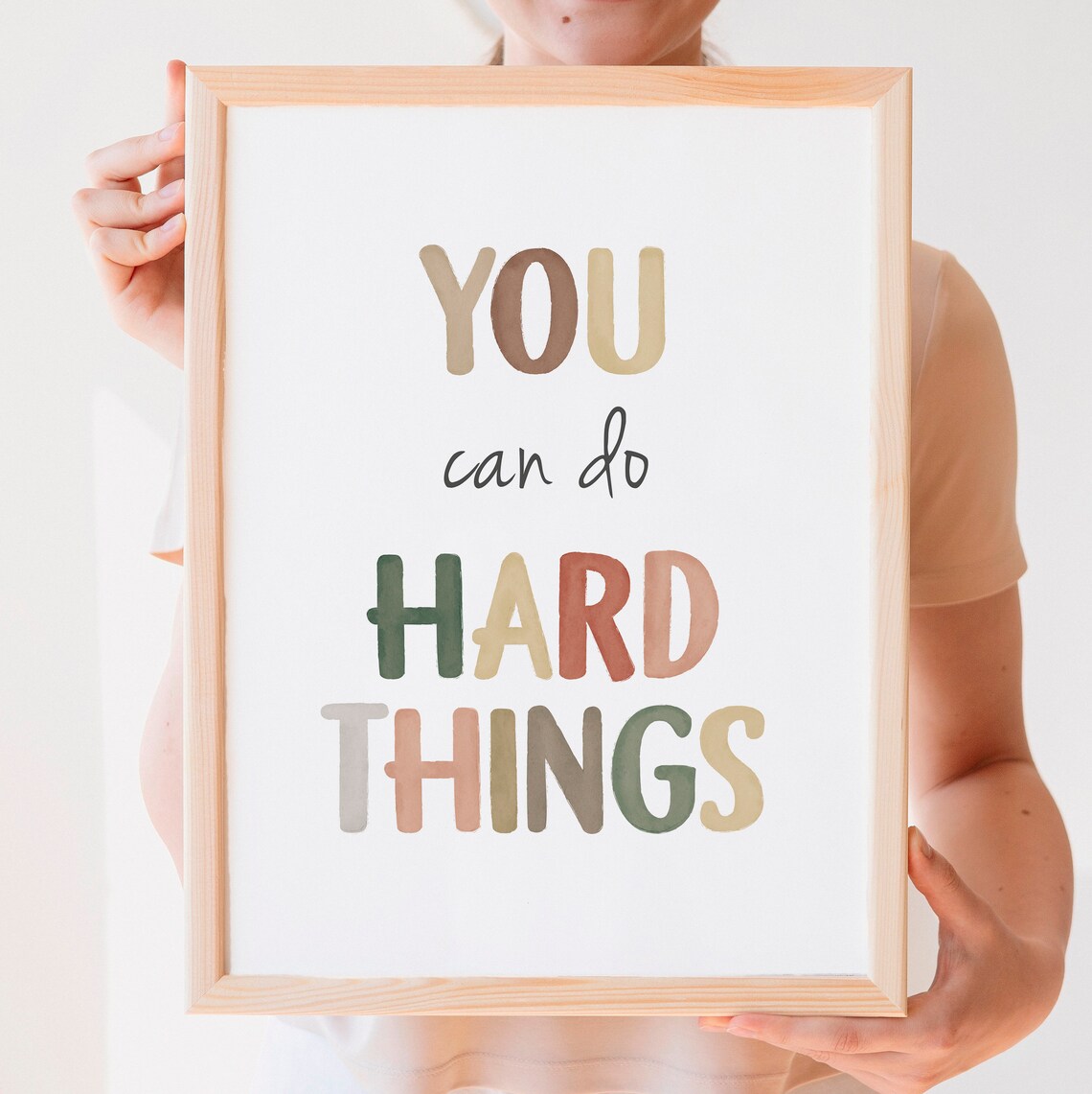 You Can Do Hard Things Affirmation Classroom Decor Art Print - Image 7