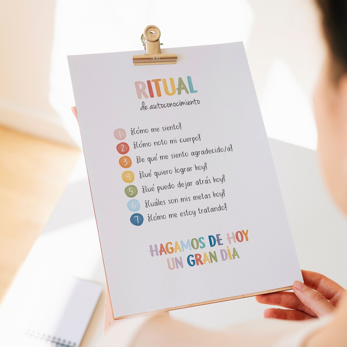 Spanish Daily Check In Poster, Mental Health Office Decor - Image 7