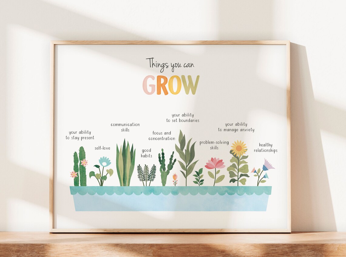 Self Growth Mindfulness Therapy Office Decor Art Print - Image 7