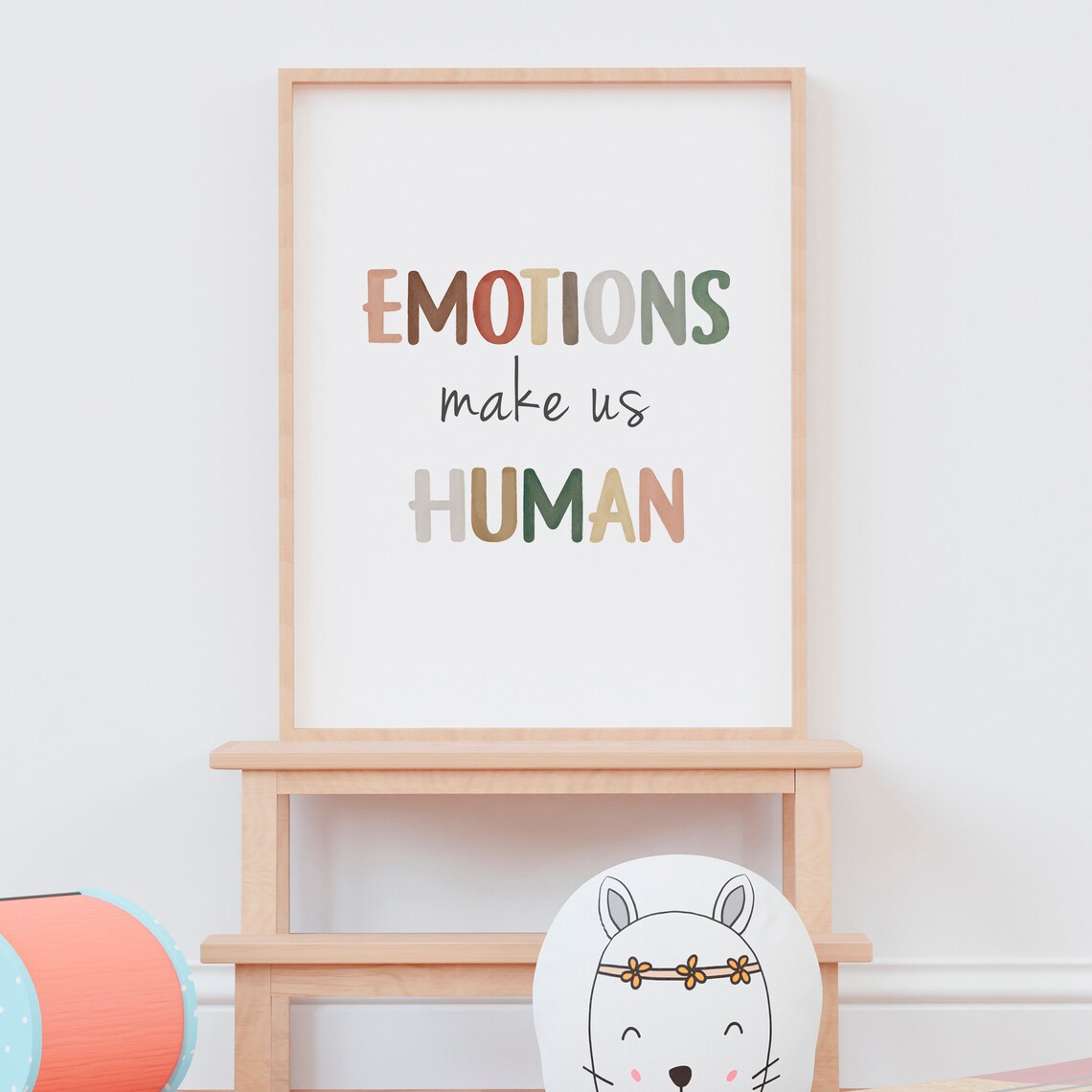 Emotions Make Us Human Positive Affirmation Art Print - Image 6